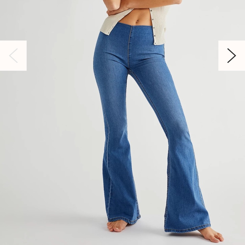 Penny Pull-On Flare Jeans